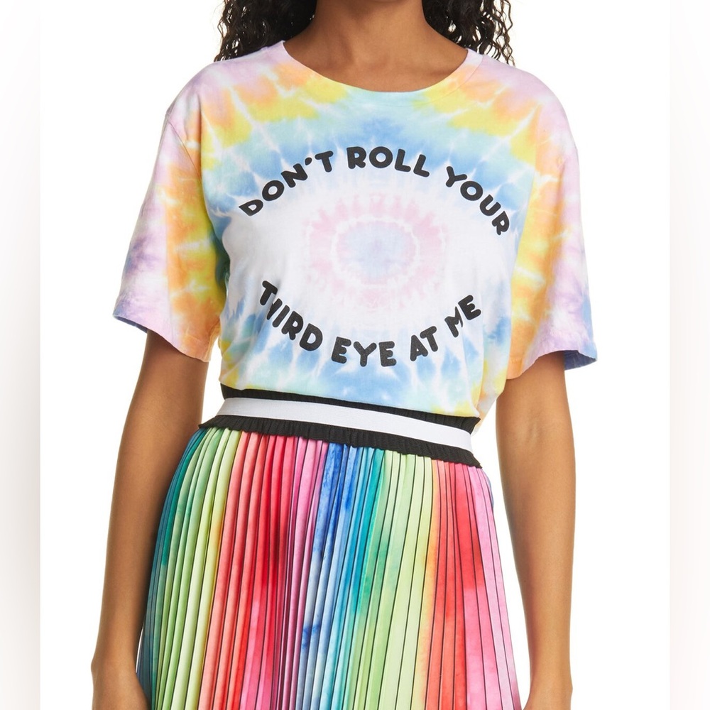 Le Superbe third eye tie dye graphic tee🧿medium